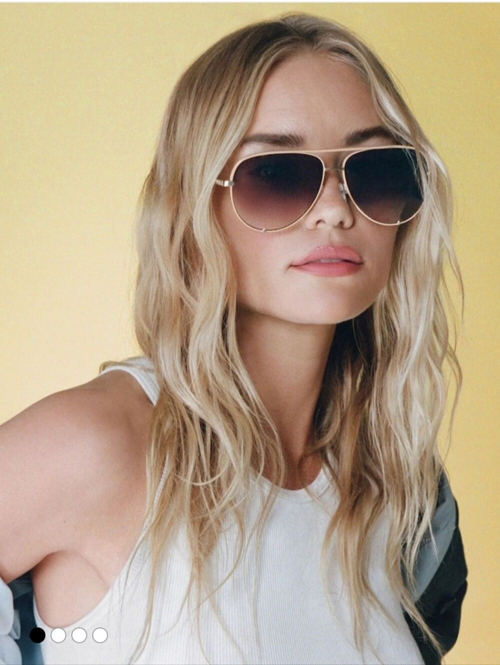 Quay Australia Sunglasses CHML/DKFN High Key Extra Large
